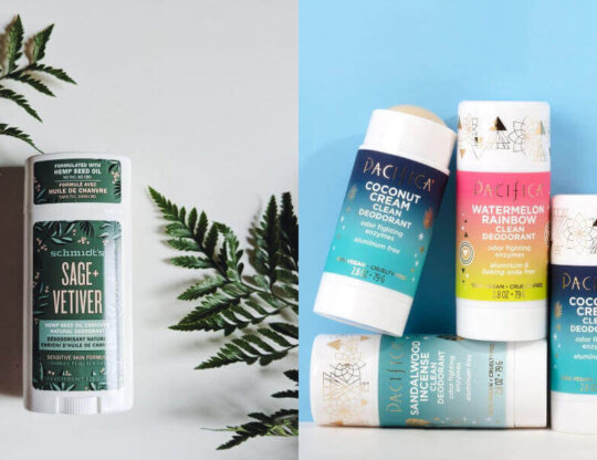 vegan deodorants collage