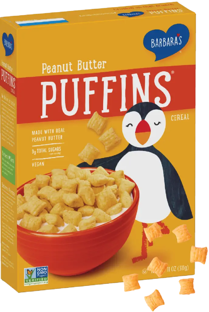 BARBARA’S Peanut Butter Puffins cereal