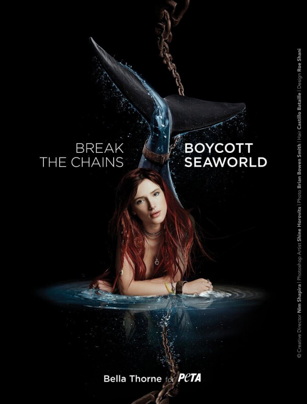 Bella Thorne anti-SeaWorld ad