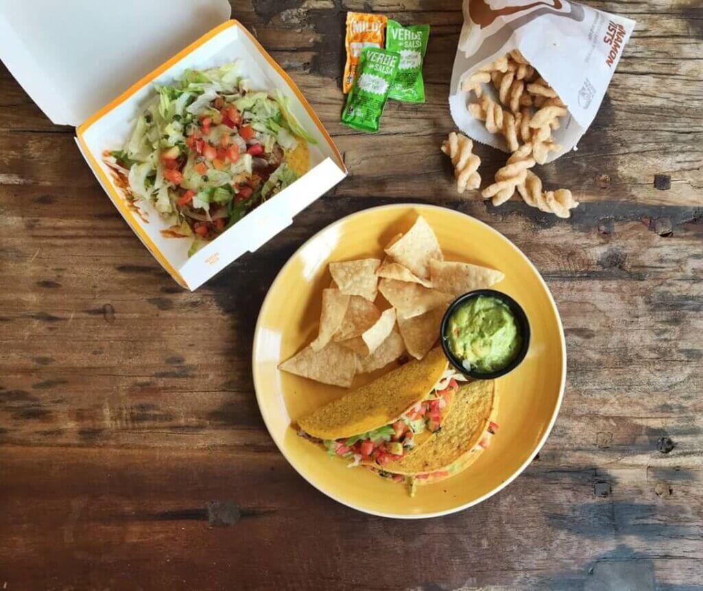 vegan Taco Bell meal