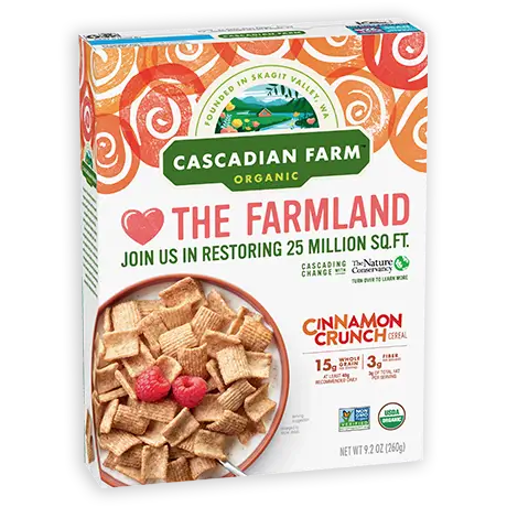 Cascadian Farm Organic Cinnamon Crunch cereal