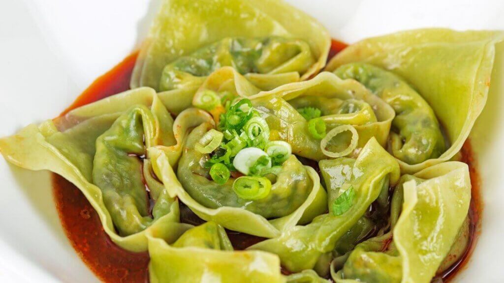 Vegan Spicy Wontons