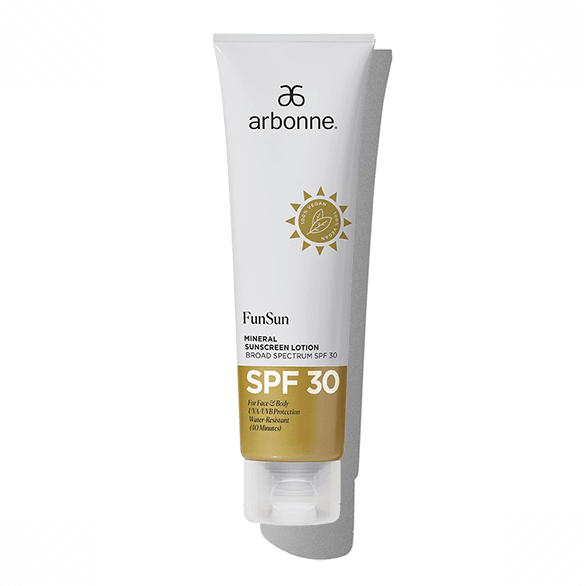 Image from Arbonne website of Arbonne FunSun Mineral Sunscreen Lotion Broad Spectrum SPF 30