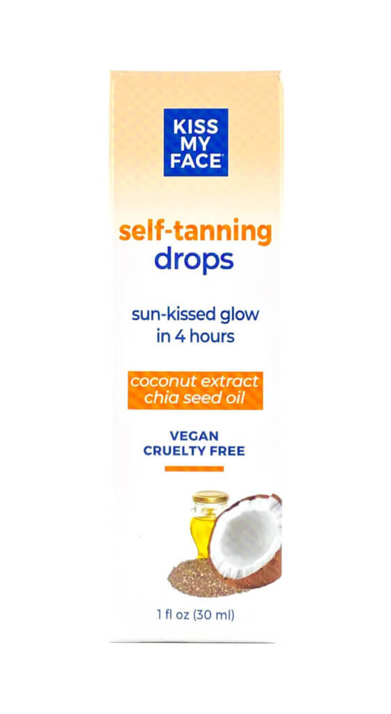 Image from Kiss My Face website of Kiss My Face Self-Tanning Drops