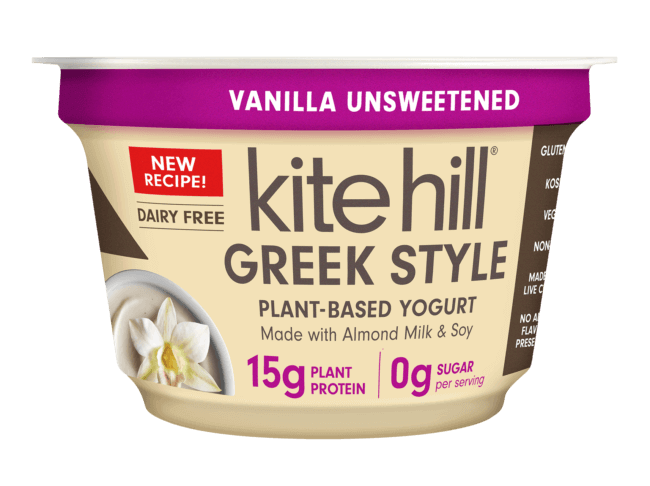 Image from Kite Hill's website of a Kite hill greek style yogurt