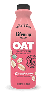 Image from Lifeway Kefir website of Lifeway Kefir organic oat yogurt drink