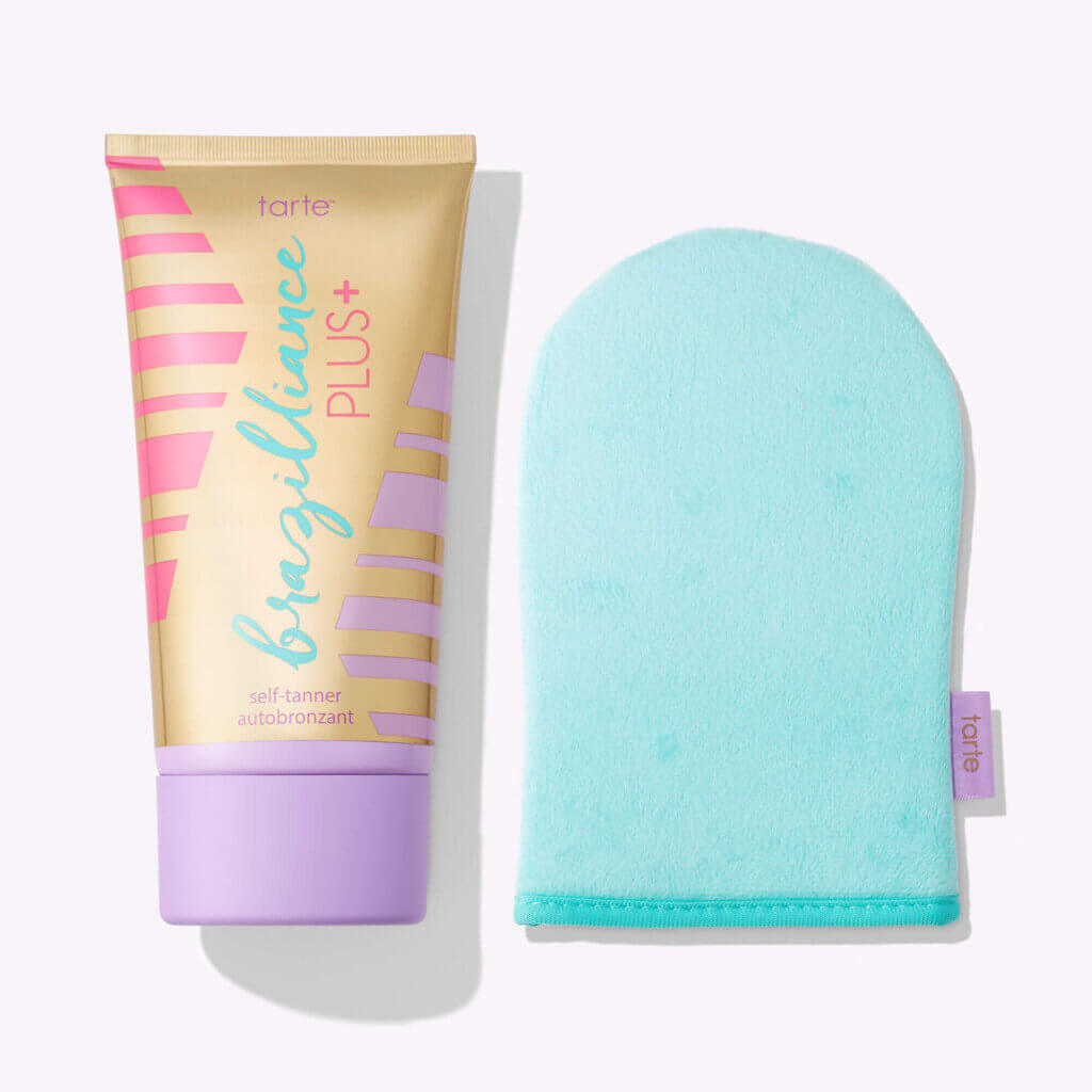 Image from Tarte website of Tarte Brazilliance PLUS+ Self-Tanner With Mitt