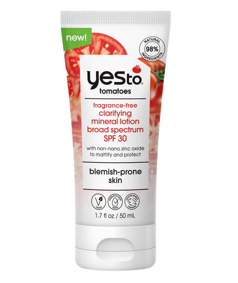 Image from Yes To website of Yes to Tomatoes sunscreen