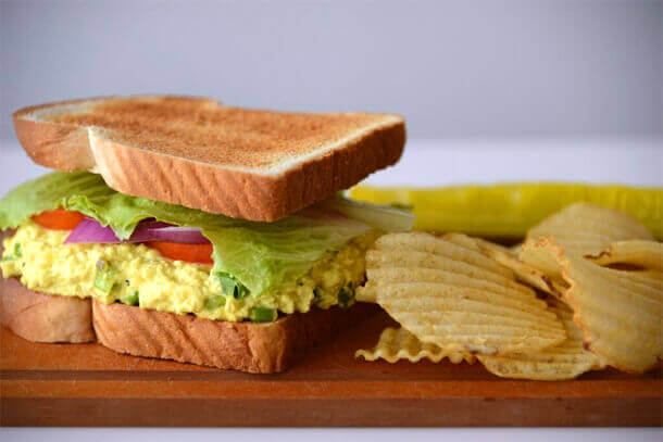 Eggless Salad Sandwich
