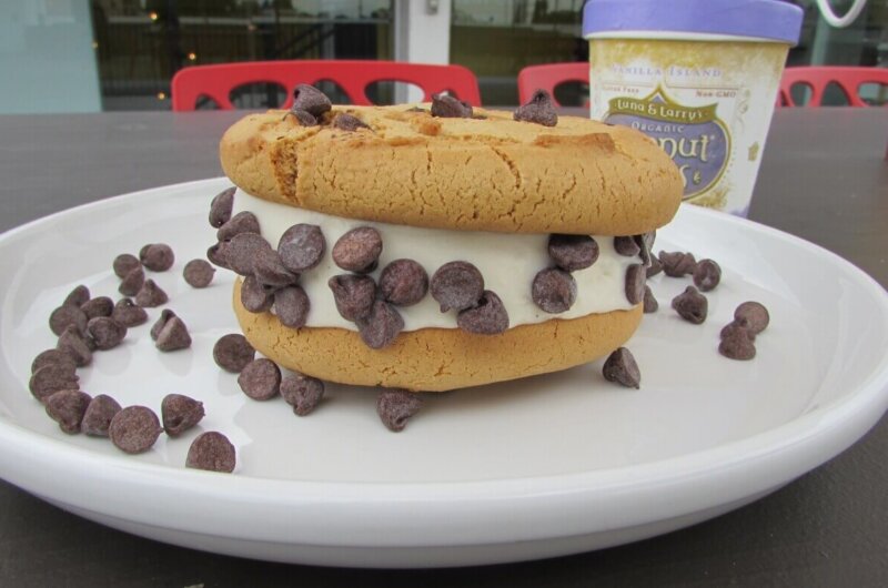 Vegan Ice Cream Cookie Sandwich