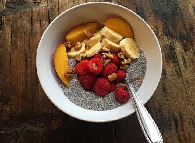 Rosewater Chia Pudding