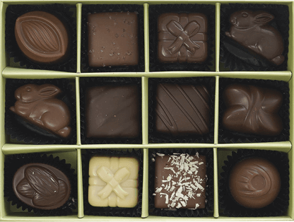 Image from PETA Shop > Trending > Mother's Day of a box of vegan chocolates