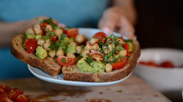 Chickpea and Avocado Toast