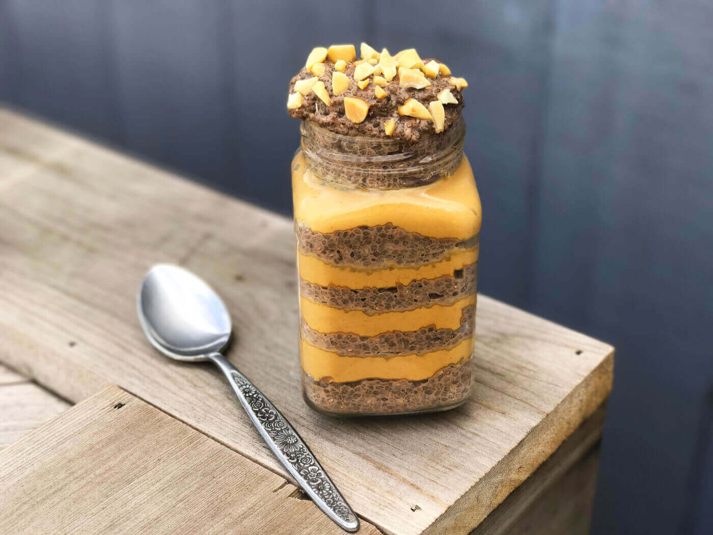 Peanut Butter and Chocolate Chia Pudding