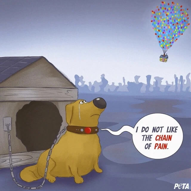PETA-owned image of Dug Disney artwork