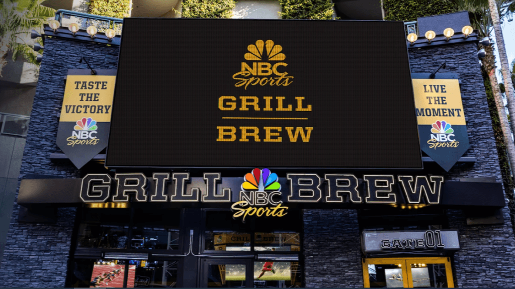 Image from Universal Studios Hollywood website of NBC Sports Grill & Brew