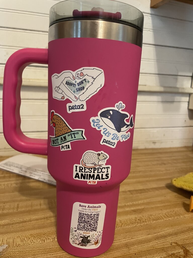 peta2 put stickers to good use example pic