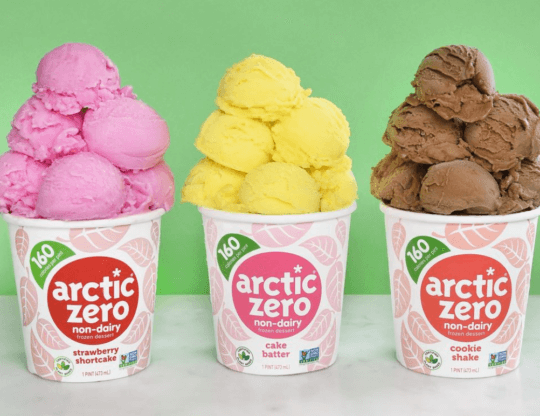 Image from Arctic Zero Instagram of vegan ice cream