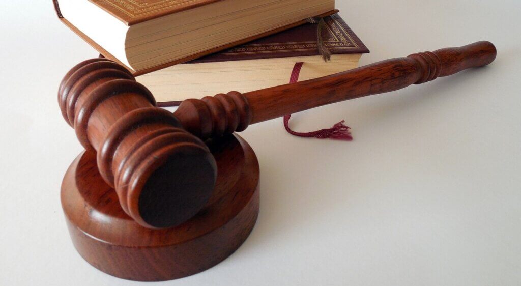 Image from Pixabay of a gavel and book