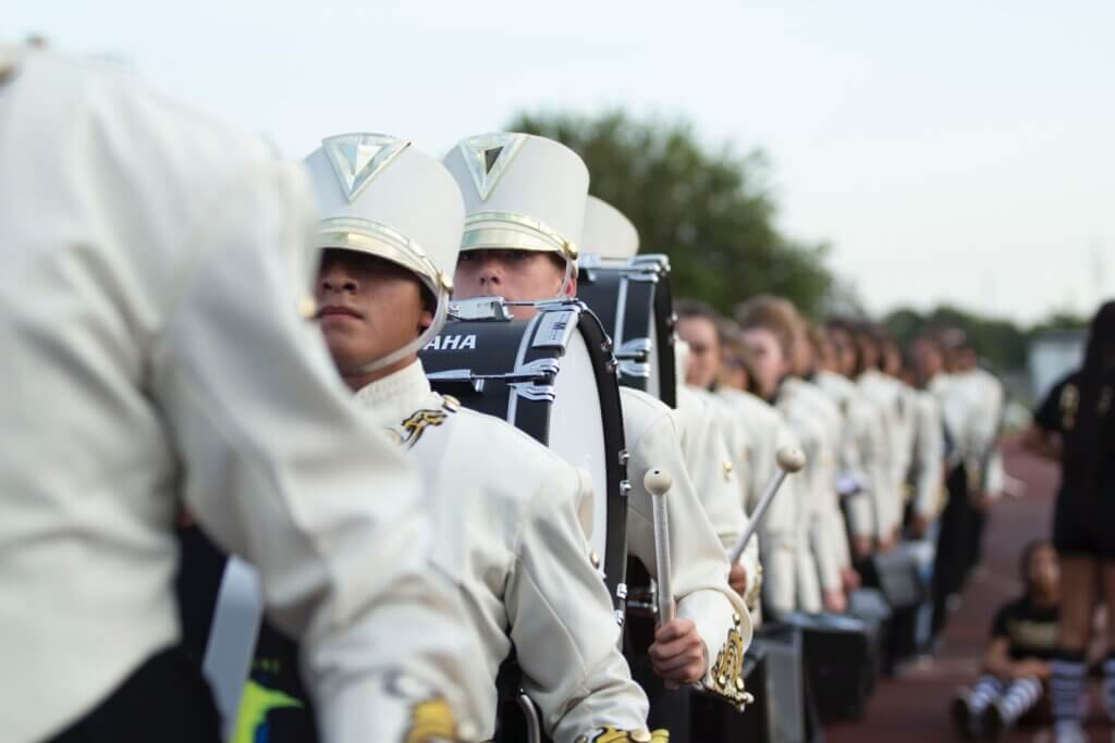 Image from Unsplash of a school band