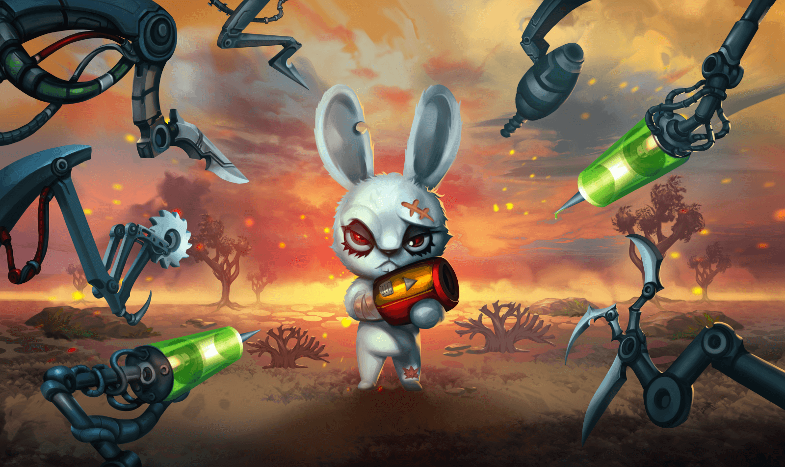 PETA-owned image of Bunny Raiders poster from https://petafoundation.sharepoint.com/sites/MultimediaProjectsTeam/Shared%20Documents/Forms/AllItems.aspx?ga=1&id=%2Fsites%2FMultimediaProjectsTeam%2FShared%20Documents%2FGames%2FBunny%20Raiders%2FVisuals%20and%20Graphics%2FPoster%2Ffinal%20game%20poster%2Epng&viewid=b1df99c4%2D94c2%2D4dc5%2D8418%2Dca866a518cda&parent=%2Fsites%2FMultimediaProjectsTeam%2FShared%20Documents%2FGames%2FBunny%20Raiders%2FVisuals%20and%20Graphics%2FPoster