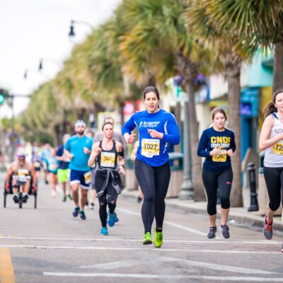 Image from Unsplash of a marathon fundraiser