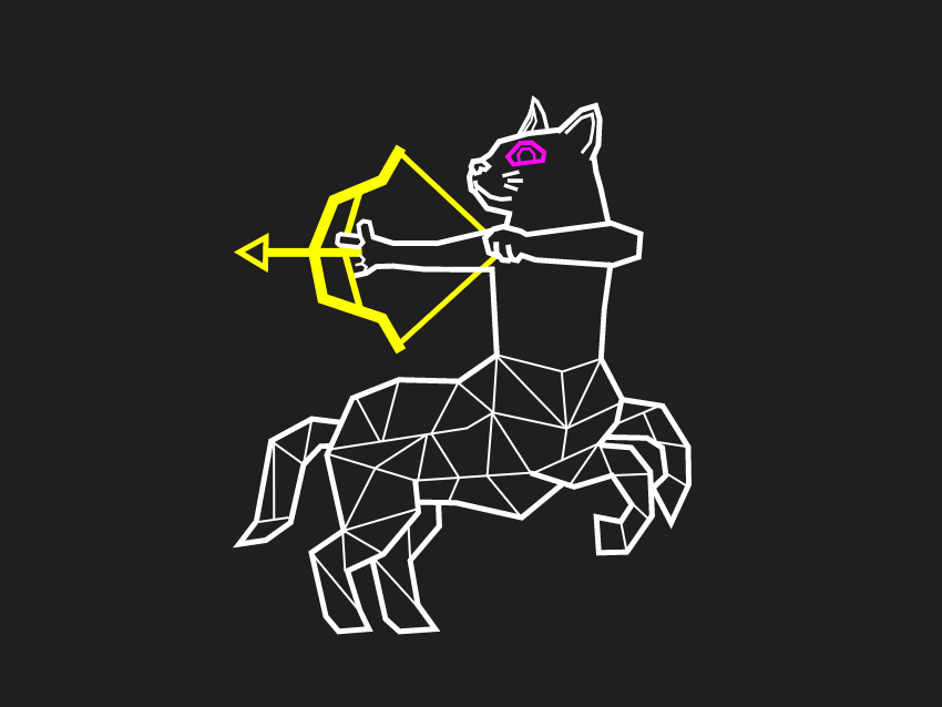 PETA-owned image of Sagittarius constellation for Your Sign to Save Animals campaign from https://petafoundation.sharepoint.com/sites/MultimediaProjectsTeam/Shared%20Documents/Forms/AllItems.aspx?ga=1&id=%2Fsites%2FMultimediaProjectsTeam%2FShared%20Documents%2FWebsites%2FYour%20Sign%20to%20Save%20Animals%20%2D%20SAF%20%2D%202023%2FAssets%2FPNGs%2Fsagitarius%2Dgeometric%2Dexpanded%2D02%402x%2Epng&viewid=b1df99c4%2D94c2%2D4dc5%2D8418%2Dca866a518cda&parent=%2Fsites%2FMultimediaProjectsTeam%2FShared%20Documents%2FWebsites%2FYour%20Sign%20to%20Save%20Animals%20%2D%20SAF%20%2D%202023%2FAssets%2FPNGs