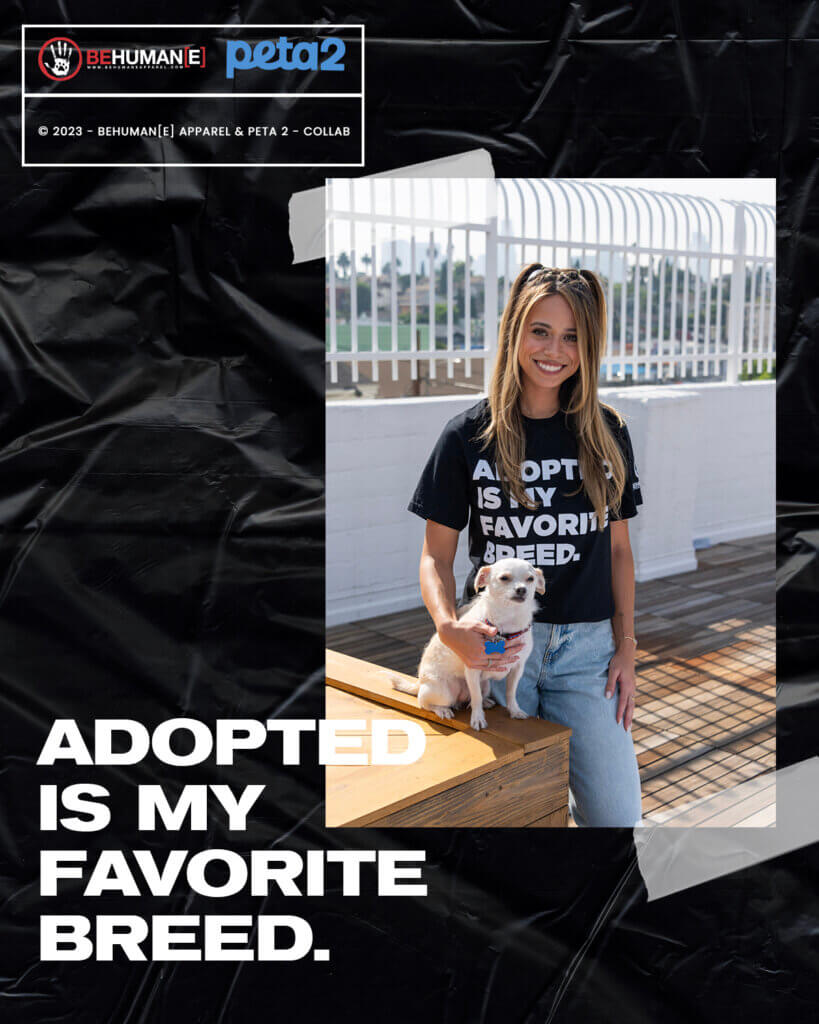 PETA-owned image of be humane shirt #1