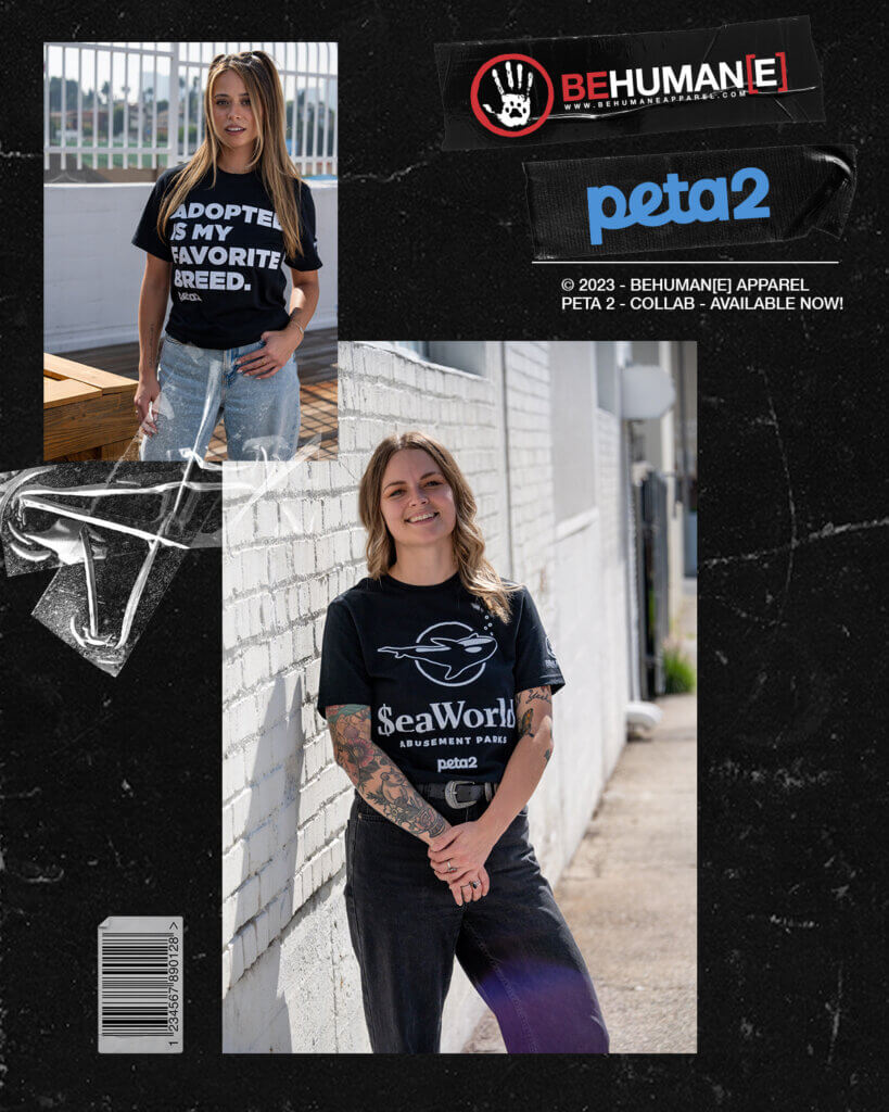 PETA-owned image of be humane shirt #2