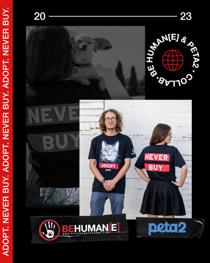 PETA-owned image of be humane shirt #4