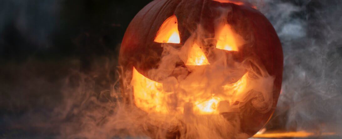 Scary season jack-o-lantern image from Unsplash