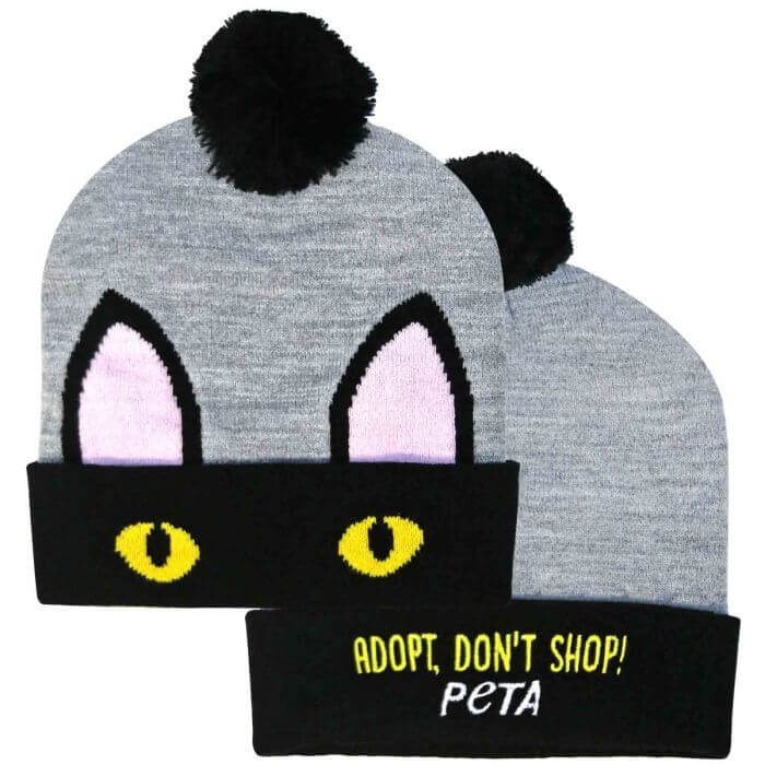 PETA-owned image of beanie from PETA website