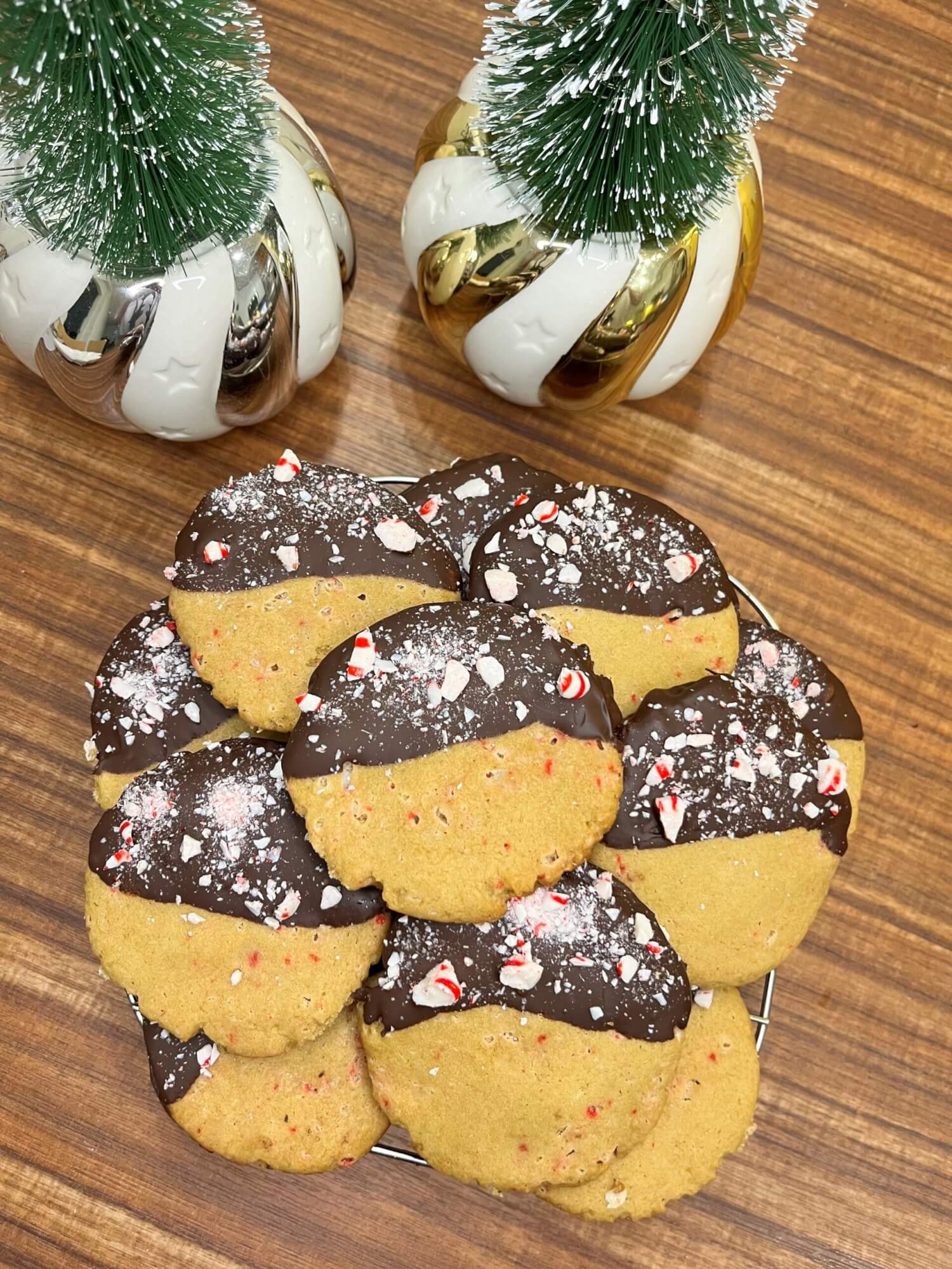 Chocolate-Dipped Holiday Cookies   