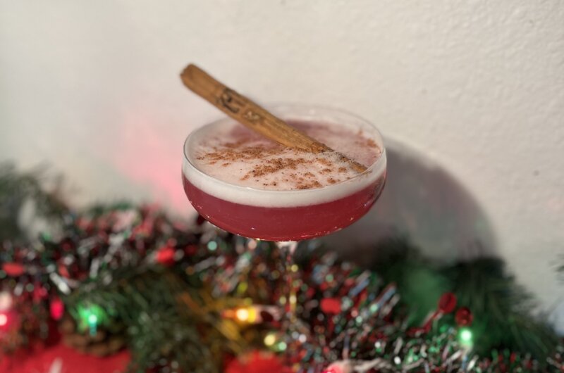 Sparkling Cranberry Sour Mocktail