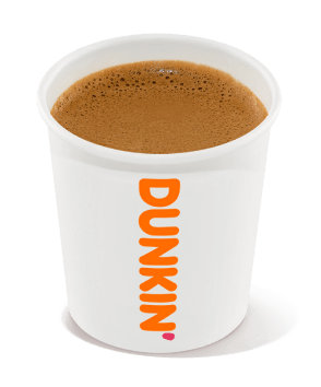Image of Dunkin vegan espresso from Dunkin website