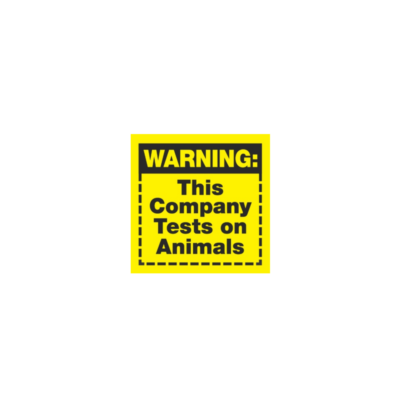 PETA-owned image of "Warning" stickers from https://www.peta.org/action/ajinomoto/warning-stickers/
