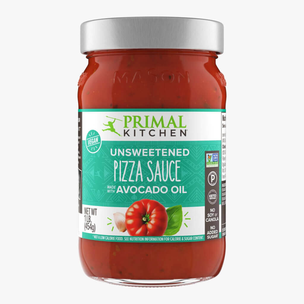 Image from Primal Kitchen website for the make vegan pizza feature
