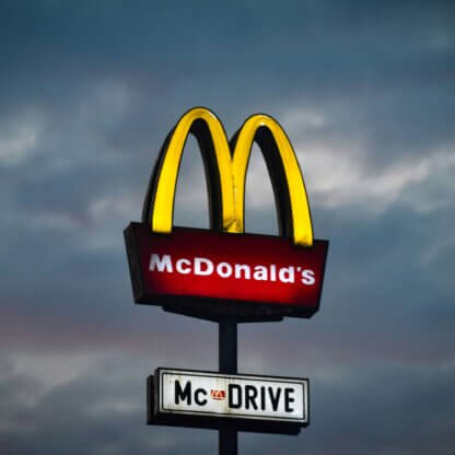 Image from Unsplash for the McDonald's vegan featured image