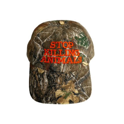 stop killing animals camo hat rewards