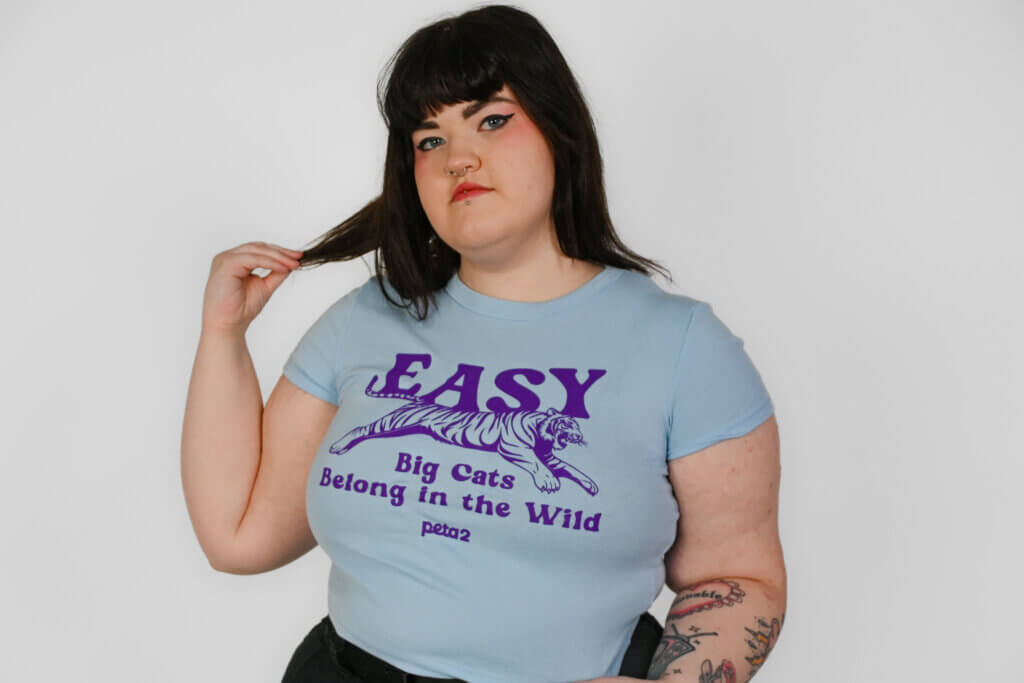 easy tiger' baby tee | peta2