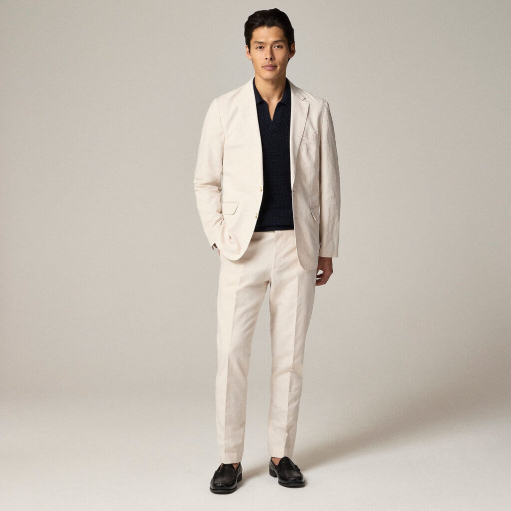 Image from J.Crew website for the vegan prom suit article