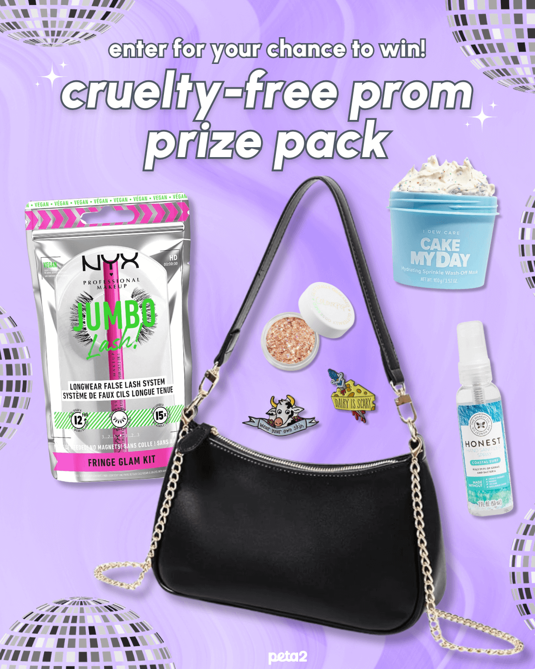 PETA-owned image for the cruelty-free prom prize pack contest