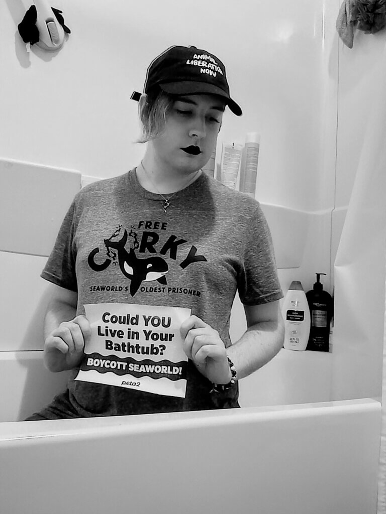 PETA-owned image for the live in bathtub mission