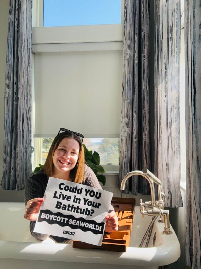 PETA-owned image for the live in bathtub mission