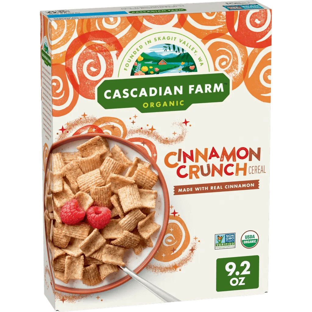 Image for the vegan cereals article from Cascadian Farm website
