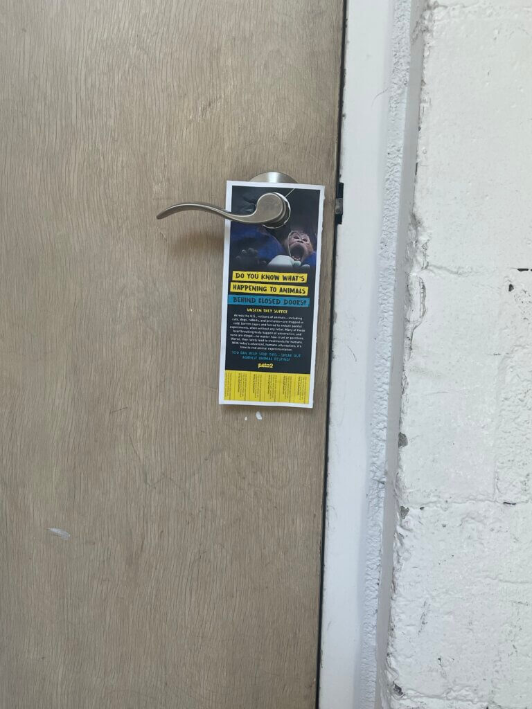 PETA-owned image for the door hanger mission