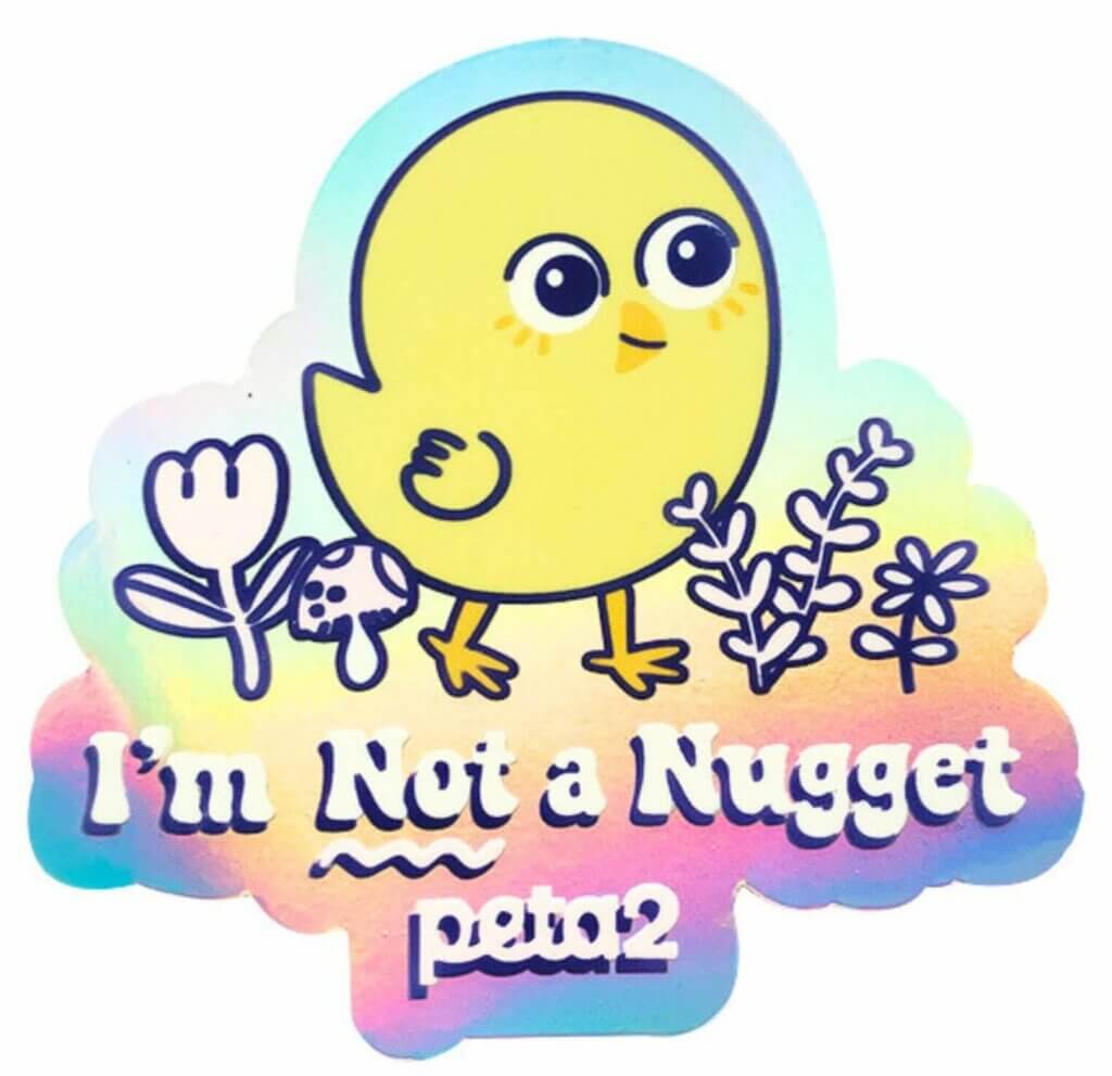 PETA-owned image for the sticker your phone mission