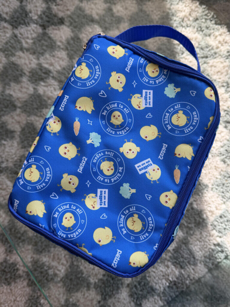 PETA-owned image for the vegan lunch bag mission
