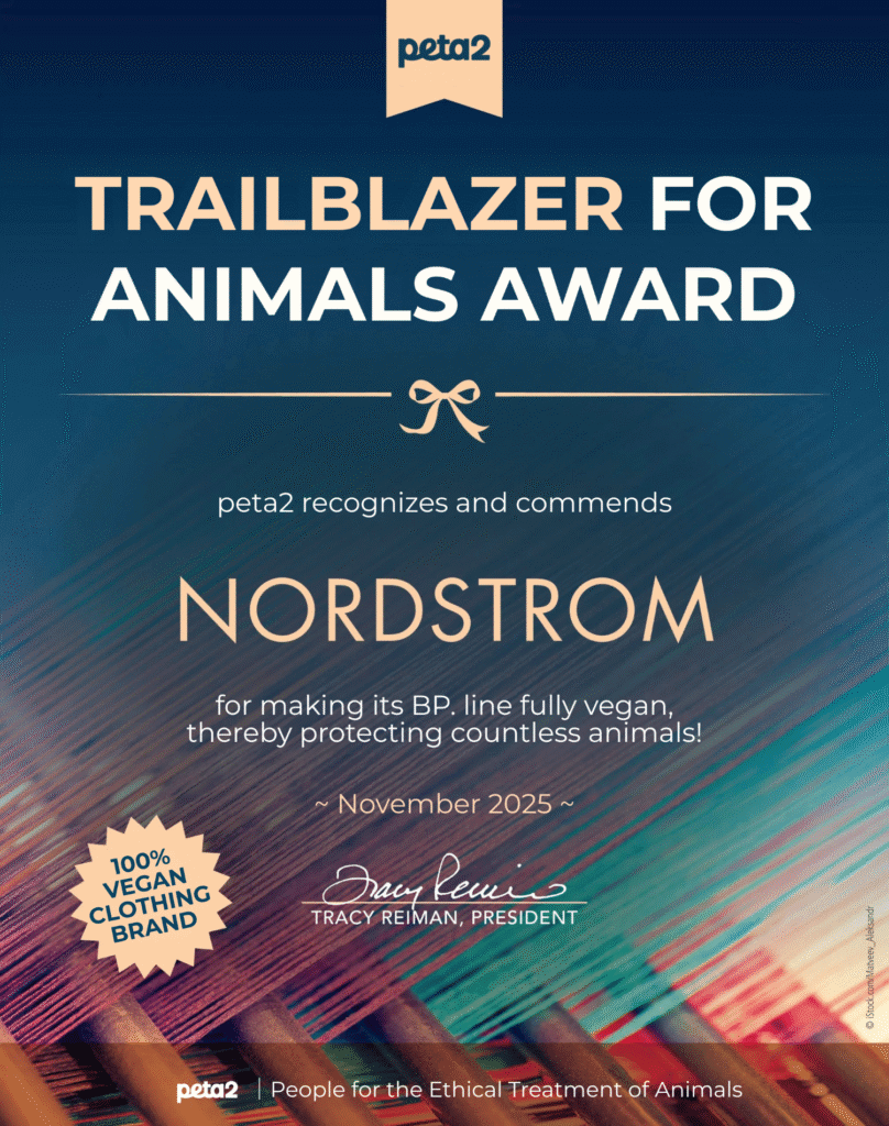PETA-owned image for the Nordstrom BP Victory