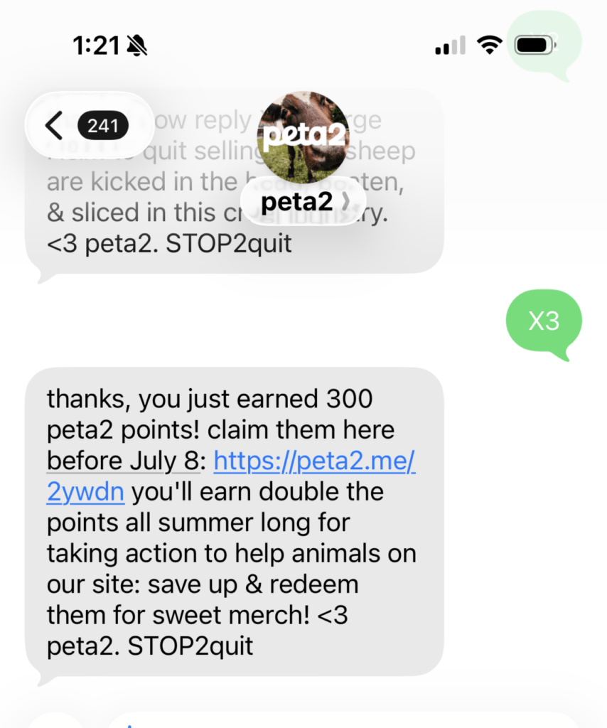 PETA owned image for the Reply X 6-24-2026 mission